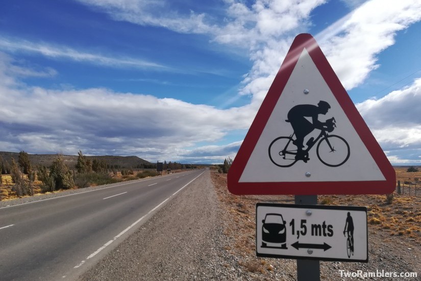 Road sign, Ruta 40, Argentina