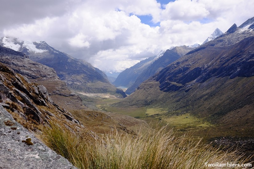 View from Punta Union pass, Santa Cruz Trek, Peru