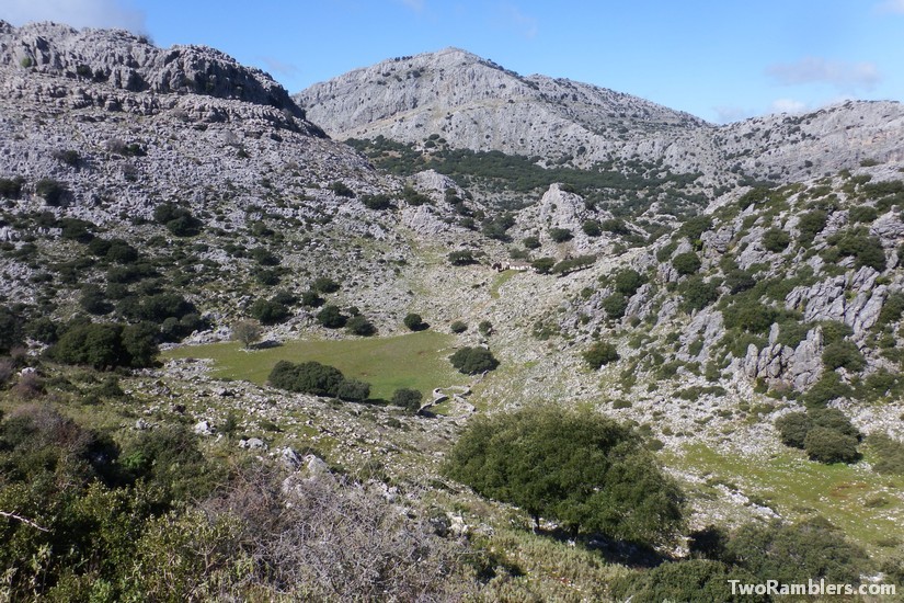 rocky valley with ruins, Andalucía