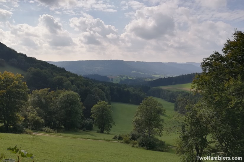 view on a green valley